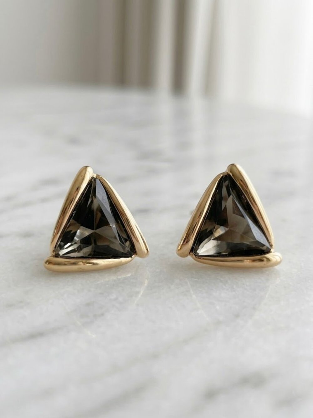 Crystal Gold Earrings  